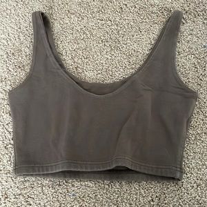 Brandy Melville Brown Crop Top
